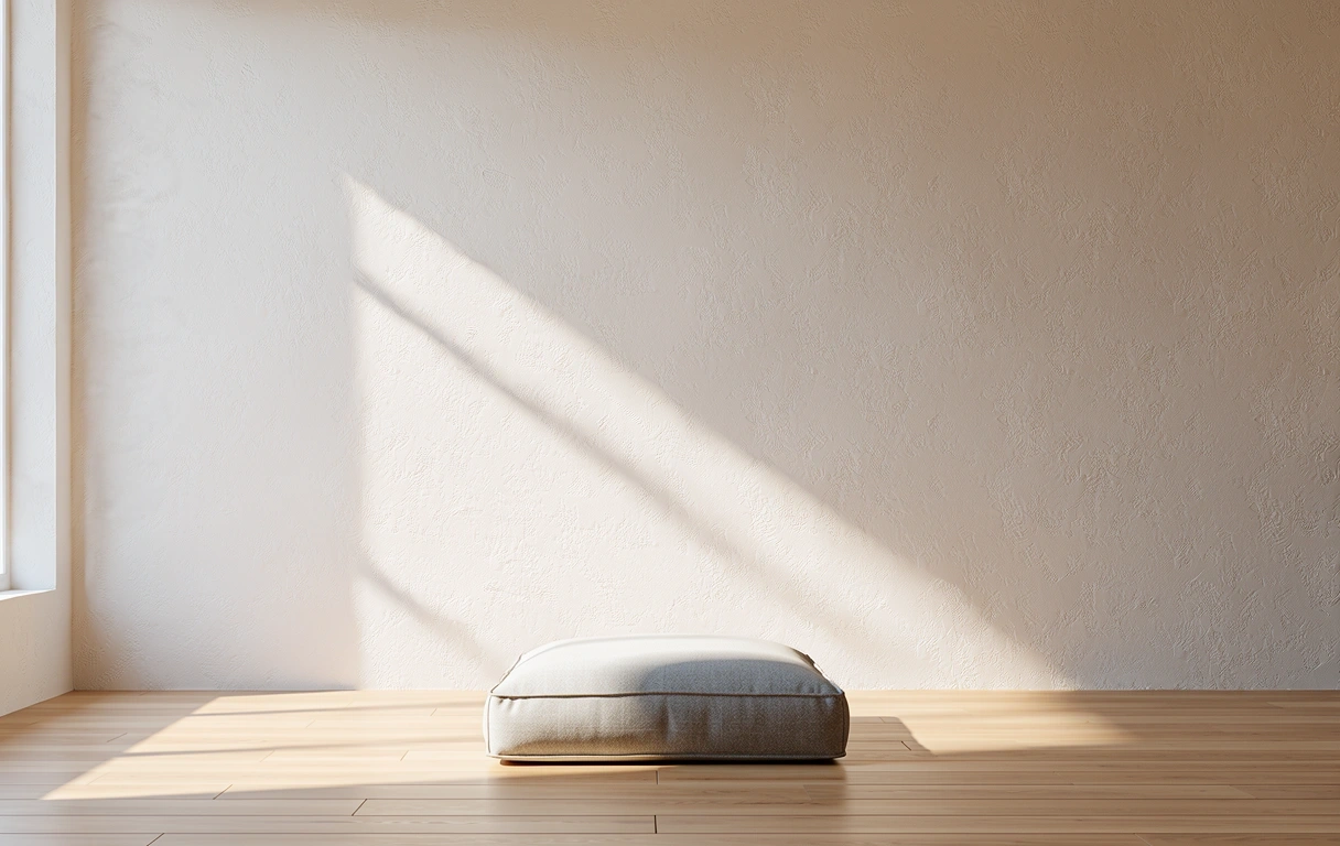 บรรยากาศการฝึกสมาธิที่เงียบสงบ